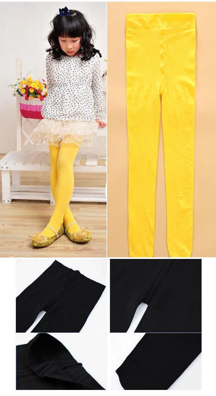 Offres spéciales enfants filles enfant en bas âge collants pantalons bonbons couleurs maigre mignon velours solide leggings bébé Legging