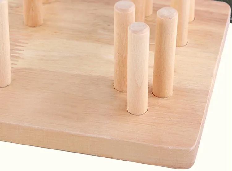 Toys de madeira por atacado de fábrica Fancy Toys da primeira infância Montessori Ajudaria os brinquedos geométricos de forma de combinação de blocos de montagem