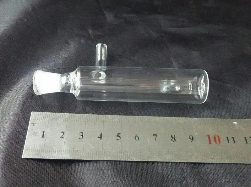 Kostenloser Großhandelsversand ----- 2015 neuer Mini-Außenfilter Shisha aus transparentem Glas / Glasbong, Größe 10 * 2 cm, einfach zu tragen und zu verwenden