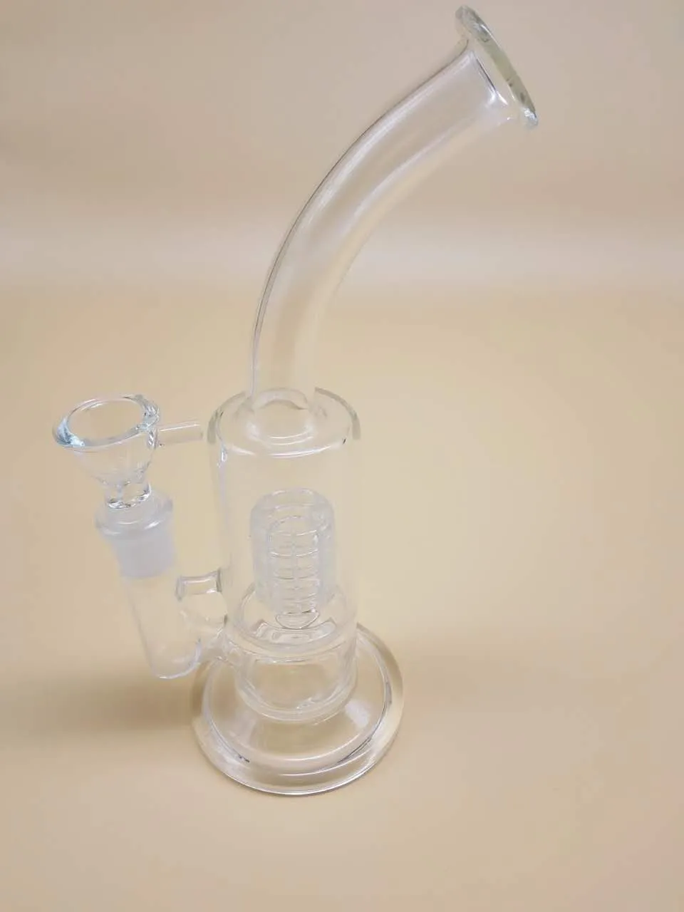 High: 27 cm szklane rury wodne szklane bongs z 19mm joint White Darmowa wysyłka