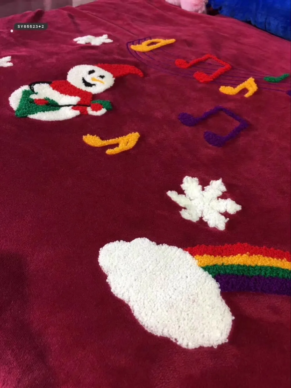 Winter Velvet plush Red Christmas Duvet cover & sets Bedding set boys/girls bedclothes kids bed linen cartoon