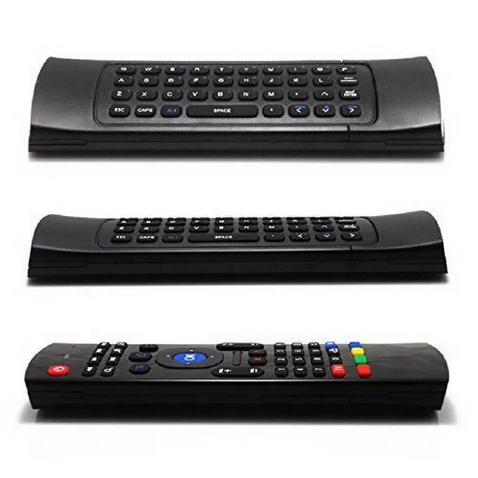 X8 2.4Ghz Clavier sans fil MX3 Télécommande avec 6 axes Mic Voice 3D IR Mode d'apprentissage Fly Air Mouse Rétroéclairage pour Android Smart TV Box