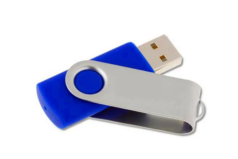 2020 100 REAL 2 Go 4 Go 8 Go 16 Go 32 Go 64 Go Metal USB Drive Flash USB 20 Revolve Metal Pendrive Memory Stick peut être un logo personnalisé 9695581