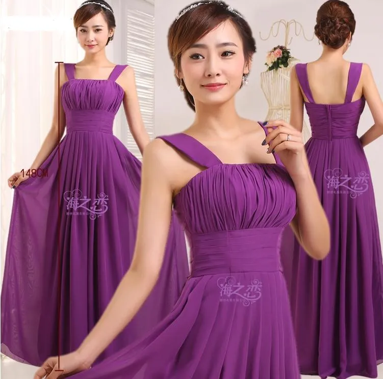 Cheap Bridesmaid Dresses Long Chiffon Bridesmaids Dresses For Wedding Party Plus Size Prom