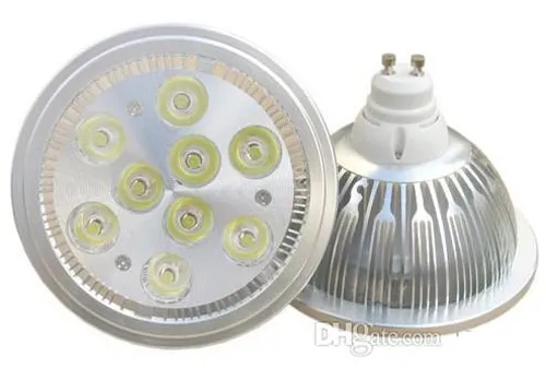 DHL High Power LED-lamp 21 W 27W DIMBARE AR111 E27 G53 GU10 LED-verlichting Bulb Spotlight AC 85-265V LED-DOWN Lights