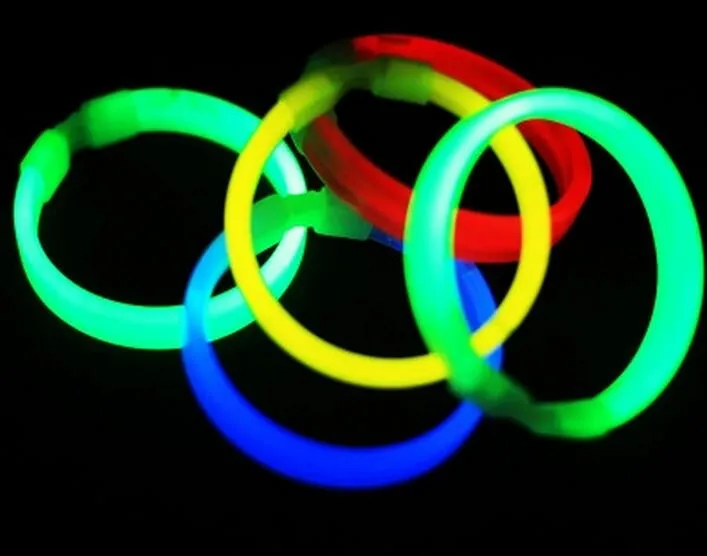 MOQ= christmas boy girls Concert Luminous wrist band Fluorescent flat hand ring woman and man bracelet colours 