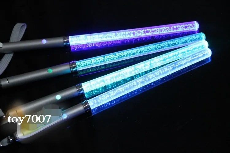 60st -partier 18 cm Nya julleksaker LED Cheer Glow Sticks Acrylic Bubble Flash Wand för barn Toys Concert Bar Party Supplies1818306