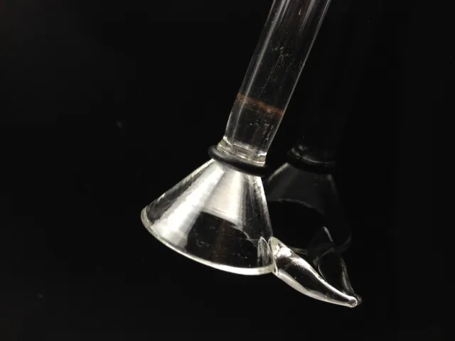 Hookahs Glass Stem Slider Tratt Style med handtag Tillverkar billigt glas manligt tillbehör, enkel downstem för vattenrör, tobaksbong rökningstillbehör