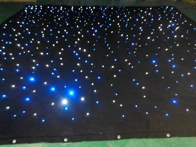 LED-Stern-Vorhang, 3 x 6 m, Hochzeitshintergrund, Bühnenhintergrund, Tuch mit Multi-Controller-DMX-Funktion, 217 K
