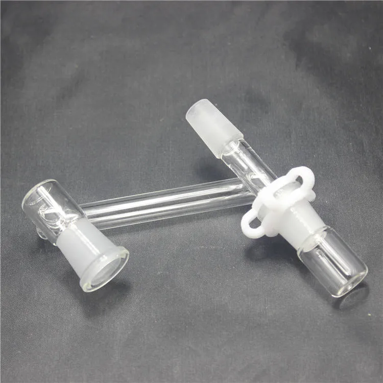 Recuperamento suspenso se encaixa nos cachimbo de vidro lanchohs de 14 mm machos bongs bongs water tubos Ashcatcher v￪m com o adaptador de vidro de clipe Keck