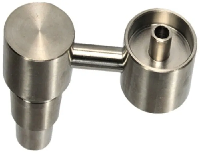 Unha de titânio sem domo se encaixa em ambos 14mm 18mm GR2 Titanium Nail Male Joint para cachimbo de água Bong de vidro para fumar