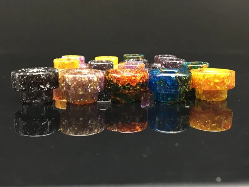 4Styles Epoxy Resin Colorful Wide Bore Drip Tips 510 810 Thread Long Short Mouthpiece for TFV8 Baby Prince Kennedy Goon 528 Atomizer Tank