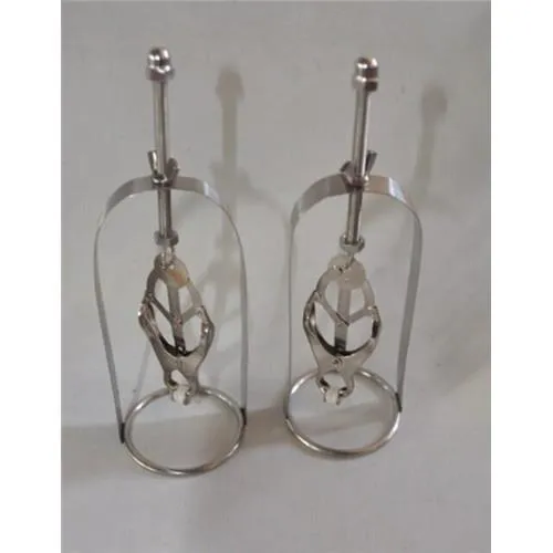 Stainless Steel Clover Clamp Nipple Bondage Gear Metal Labia Nipple 
