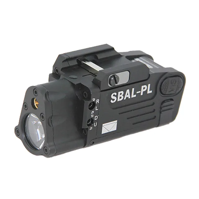 Tactical CNC Dokonywanie SBAL-PL Białe światło LED Pistolet Light z czerwonym pistoletem laserowym / karabinem czarnym
