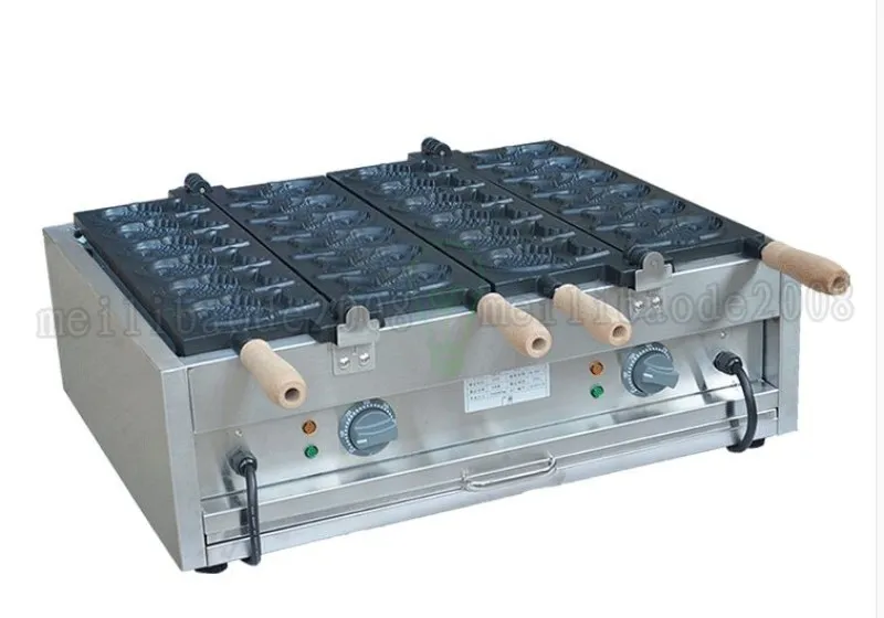 110v 220v eléctrico 12 piezas pescado Taiyaki fabricante antiadherente electrodomésticos de buena calidad