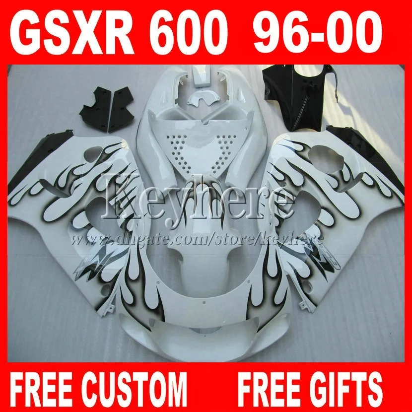 Corona Extra fairing kit for SUZUKI SRAD GSXR600 96 97 98 99 00 GSXR750 fairings white gsxr 600 750 1996 1997 1998 1999 2000 8J4F333b