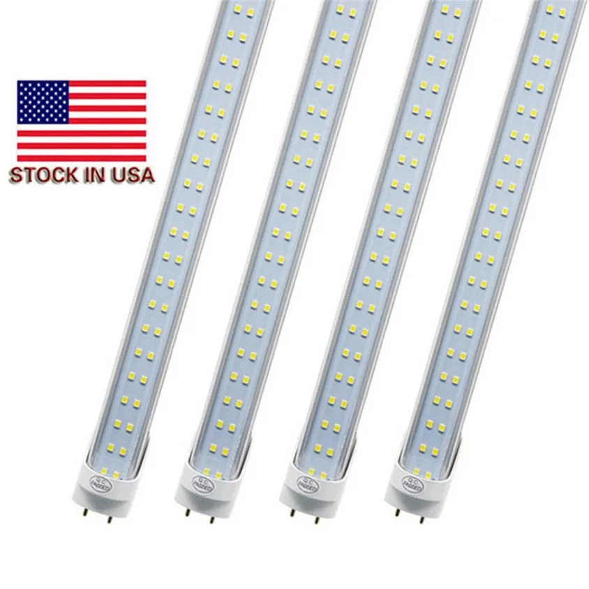 LED Tube Lights 4 ft 4 Feet 18W 22W 28W LED Tubes Fixture 4ft Clear Cover G13 120V Bulbs Lighting Retail/Wholesale