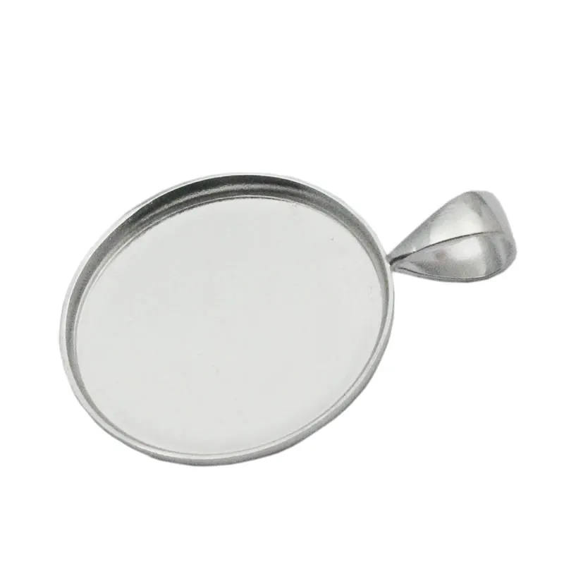 Beadsnice 19mm Round Pendant Tray 925 Sterling Silver Cirkel Bezel Inställning för mynt Partihandel Smycken Resultat ID 33827