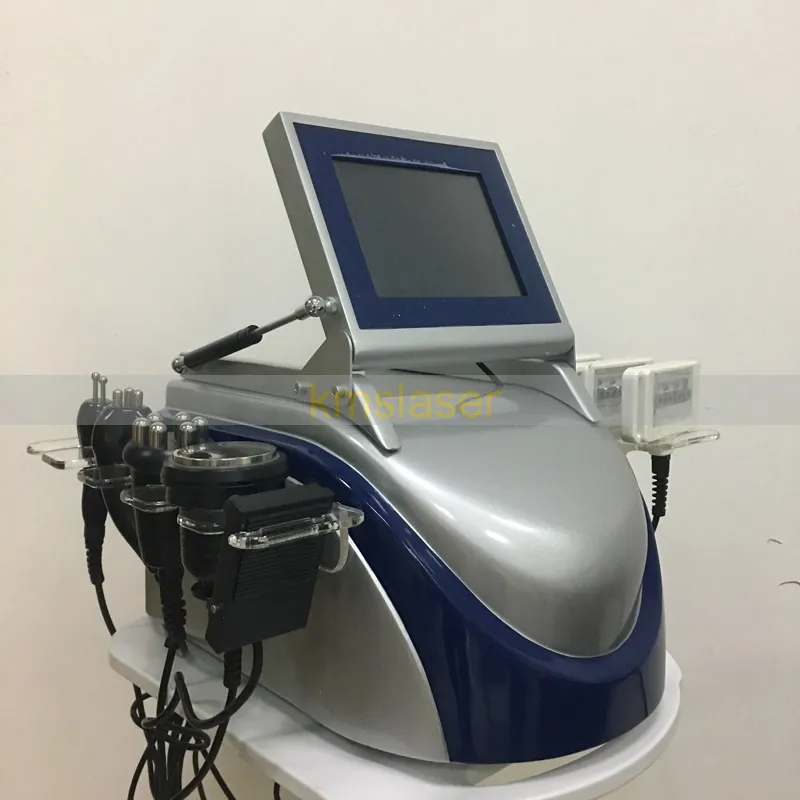 5 i 1 fettförbränning! Viktminskning 40k Ultraljud Lipo Laser Bipolär Tripolar RF Facial Skin Care Buttock Slimming Cellulite Removal Machine