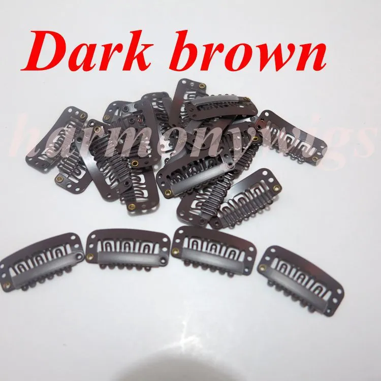 Hair Extension clips snap hair clips 32cm with 6teeth stainless steel for hair extenions wigs weft 9008817