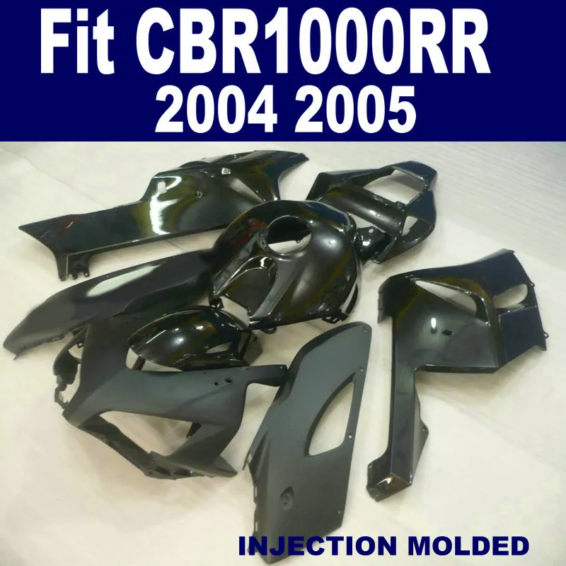 Injection mold Motorcycle parts for HONDA 2004 2005 CBR 1000 RR all matte black ABS fairing kit CBR1000RR 04 05 fairings set XB54