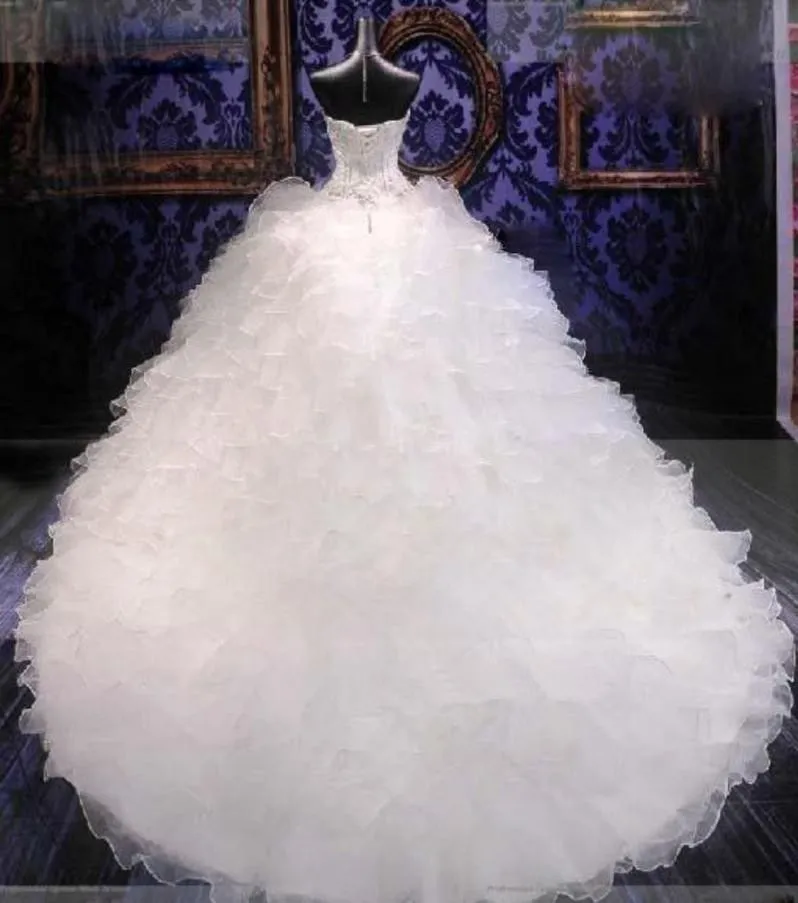 Imagem real uma linha vestidos de noiva cristal frisado espartilho espartilho branco sexy noivas plus size nova china sexy nupcial longos vestidos de casamento