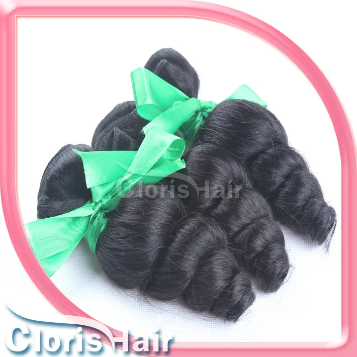 Ny ankomst lös våg Mänskliga hårförlängningar Obehandlade Raw Virgin Indian Loose Curls Hair Weave Billiga Vågiga Double Weft 2 Bundlar