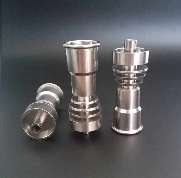 Domeless 티타늄 네일 14mm 18mm.GR2 순수한 티타늄 네일에 적합 여성 Jiont 물 파이프 유리 봉 흡연에 적합합니다.