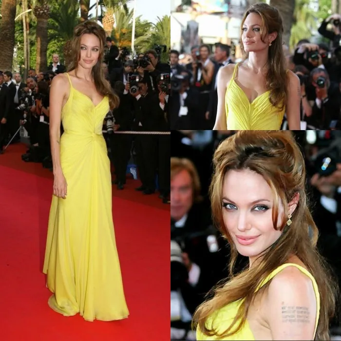 Angelina Jolie Wears Versace Custom Dress for Rome International Film  Festival Red Carpet - News18