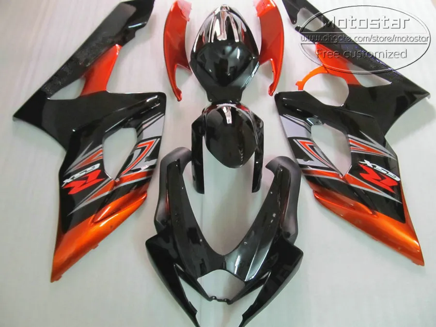 Plastic fairing kit for SUZUKI 2005 2006 GSXR 1000 K5 K6 GSX-R1000 05 06 GSXR1000 red black motorcycle fairings set SX80