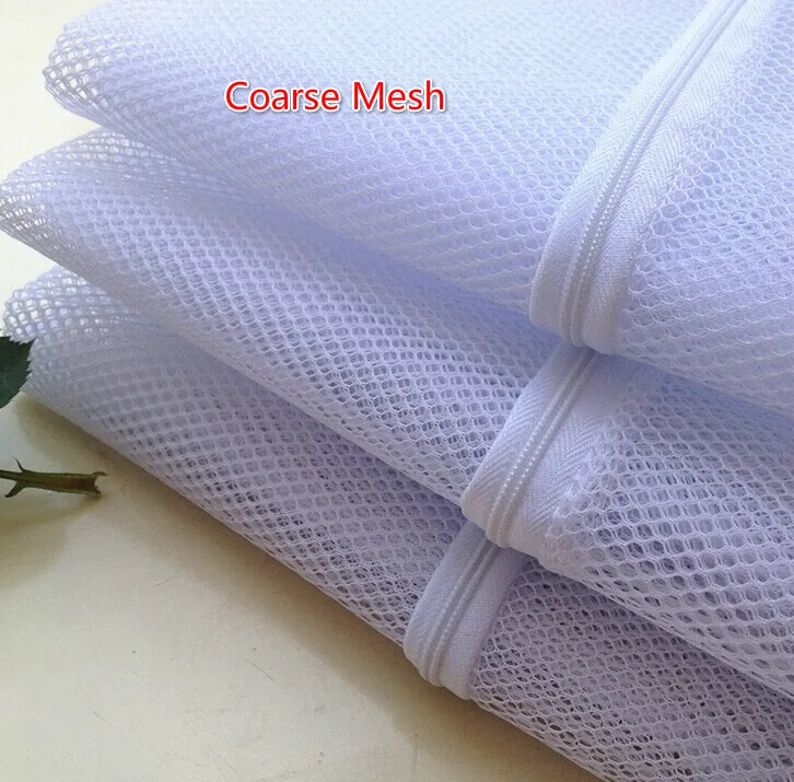 EMS DHL 100st högkvalitativ 4050 cm Fint mesh grovt mesh bh kläder tvättväska tvättmaskin nylon nätmask hosiery zipp6831379