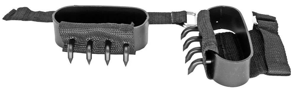 Kostenloser Versand Outdoor New Ninja Shuko Tree Climbing Heavy Duty Hand Claw Spikes Set mit 2 Stück Krallen Pfotenhaken Selbstverteidigung