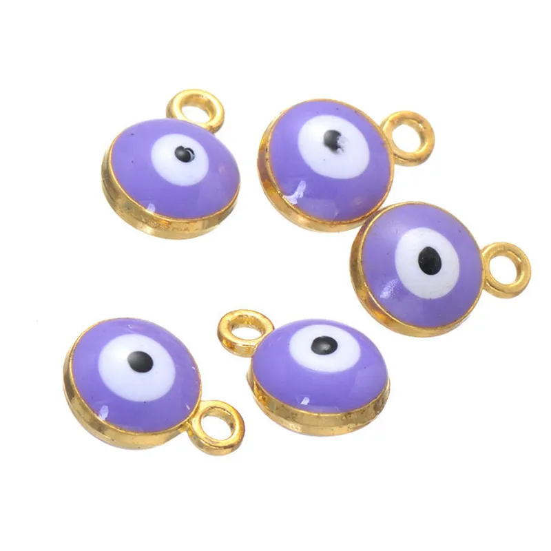 1497mm Turkish amulets runes beads charms alloy enamel turkey Evil Eye charms pendant for jewelry diy ACH00034553450