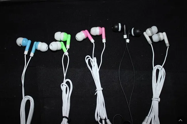 De desconto por atacado fones de ouvido descartáveis ​​fones earbuds de baixo custo para a biblioteca Teatro Museu Escola, hotel, presente hospitalar