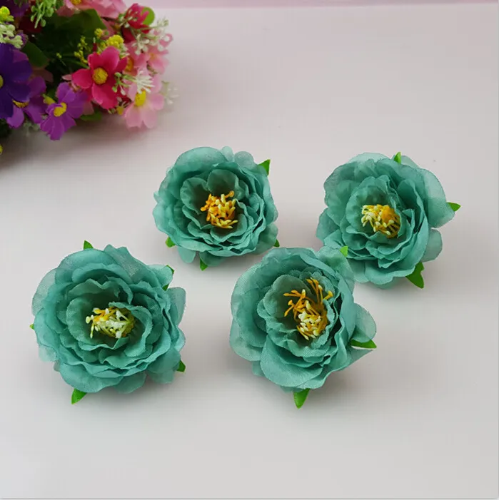 2016 Rose kleine Blumen Simulation Teerose Handgelenk Corsage Blumen Seidenblume Braut Kranz machen HJIA031