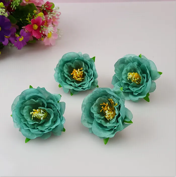 2016 Rose Small Flowers Simulation Tea Rose Wrist Corsage Blommor Silk Blomma Bridal Krans Gör HJIA031