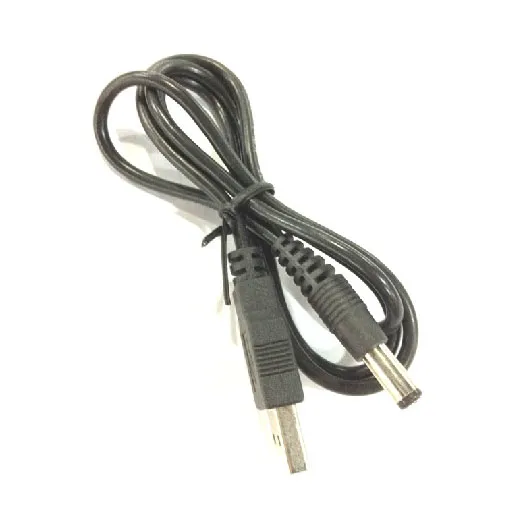 Gratis frakt 50PCS / Lot USB-strömladdningskabel 5,5mm * 2,1mm USB till DC 5.5 * 2.1mm Strömkabeluttag 80cm