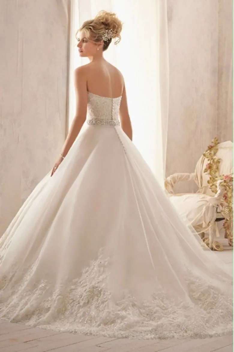 Plus Size Wedding Dresses A Line Sexy Sweetheart Floor Length ...