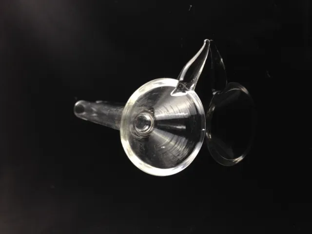 Hookahs Glass Stem Slider Tratt Style med handtag Tillverkar billigt glas manligt tillbehör, enkel downstem för vattenrör, tobaksbong rökningstillbehör