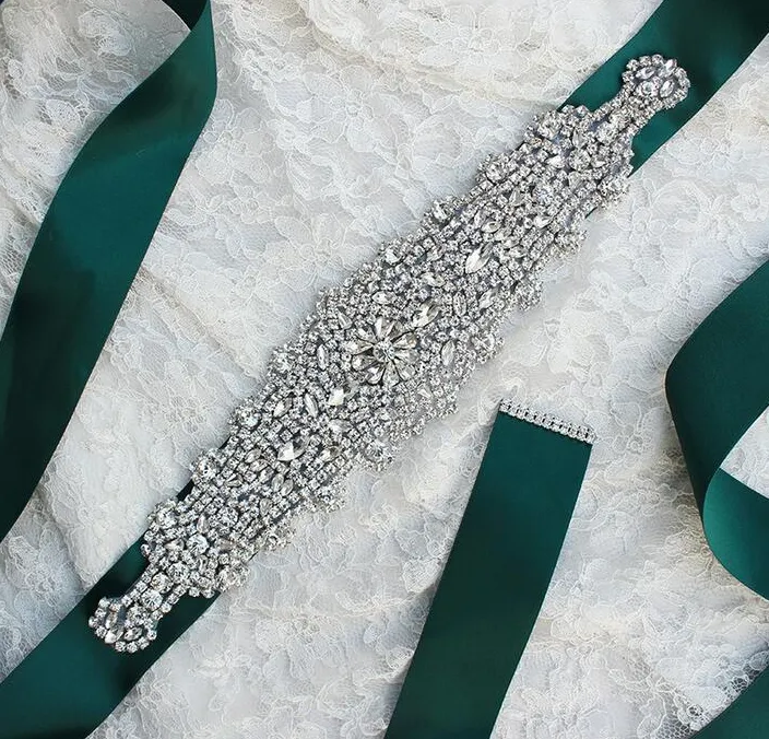 2019 luxe mode strass parure ceinture accessoires de robe de mariée ceinture 100 vente à la main XW61 ceintures de mariée2582814