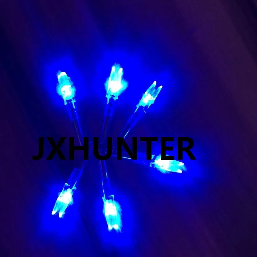 3 Pack Lighted LED Arrow Nocks For 2024 Hunting, Blue, Fits ID 6.2mm