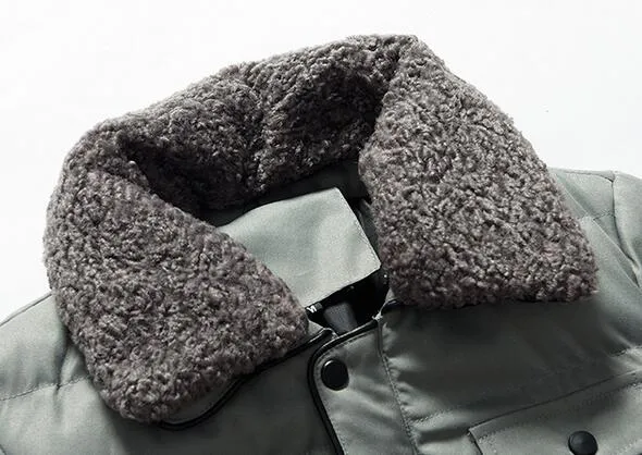plus size M ~3XL Sales Seoul Stylish warm winter cotton down jacket Punk boy Stand collar zipper Parkas puff jacket