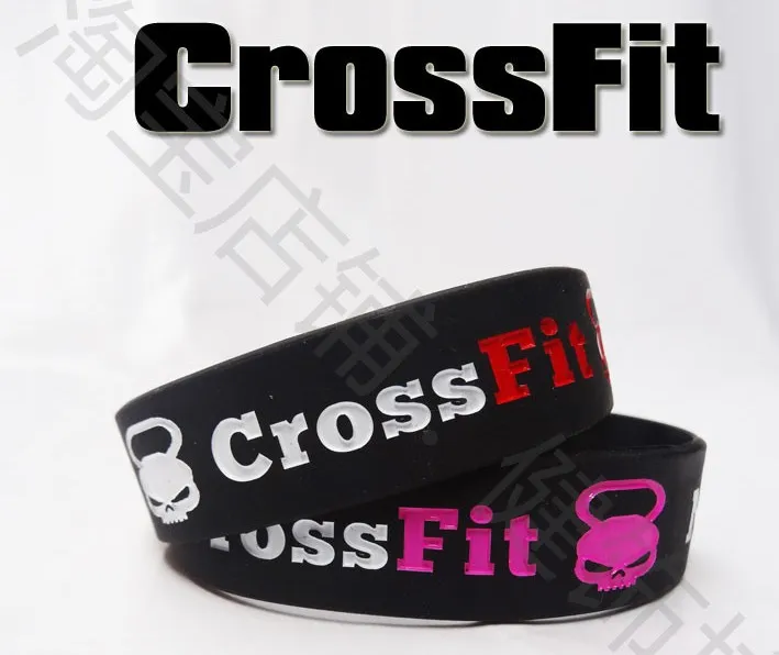 Crossfit silicone sports fitness wristband No Pain No Gain sports silicone lovers bracelet