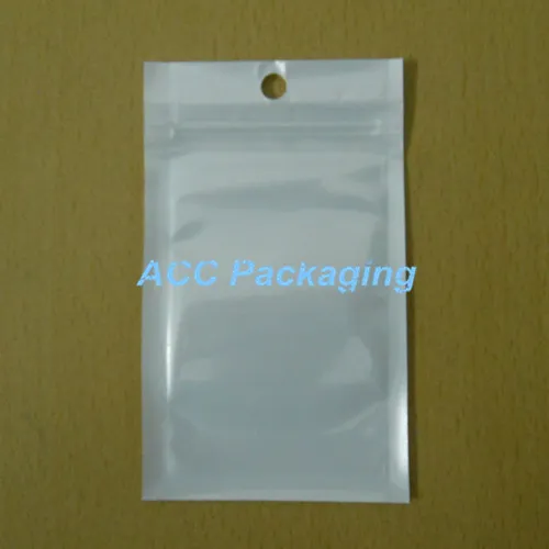 Small 6cm*10cm (2.4"*3.9") Clear White Pearl Plastic Poly OPP Packing Zipper Lock Retail Packages Jewelry Food PVC Plastic Bag