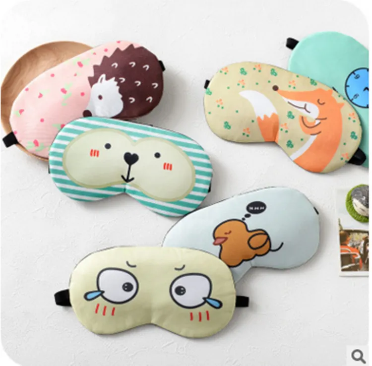 Lunettes de sommeil de dessin animé mignon, masque de glace à compresse froide et chaude, élimine la fatigue oculaire, utilise un bouclier oculaire pour sac de glace dhleye fatigue, utilise un bouclier oculaire pour sac de glace