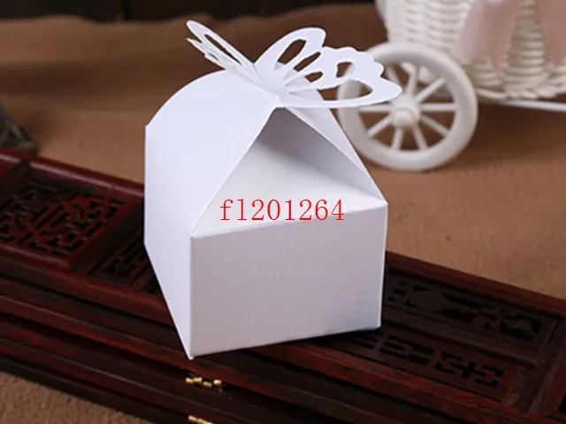 Livraison gratuite papier perlé mariage papillon boîte à bonbons bébé douche faveur boîte faveur boîte cadeau boîte 4 couleurs, 