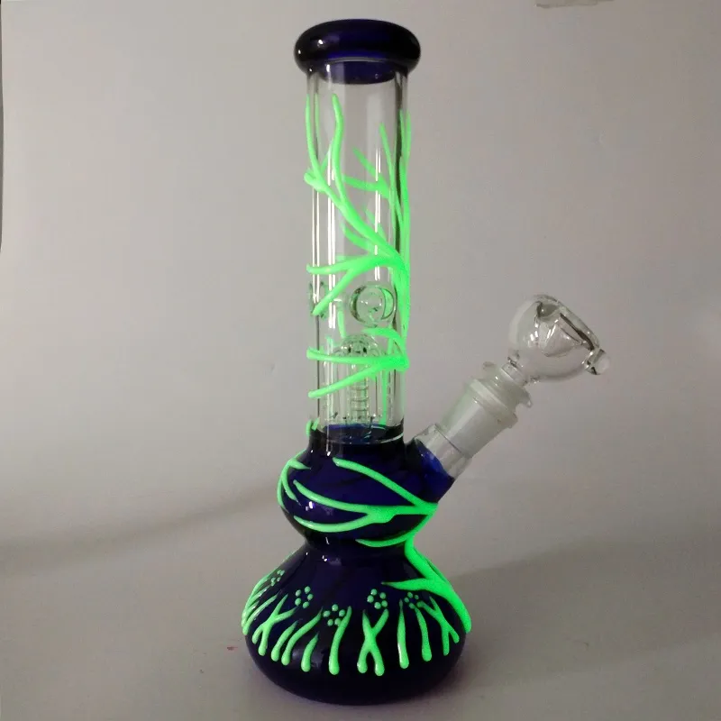 Dropshipping Glitter Striped Straight Glass Bong With Diffused Downstem  Bowl 4 Arms Tree Perc Unique Hookah For Oil Dabbing And Water Pipes From  Crazy_fans, $22.98