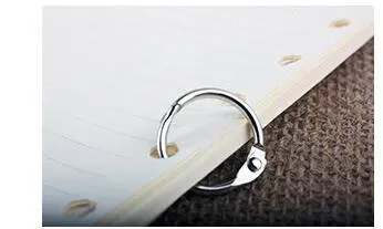 80 Anelli Rilegatura 30mm Metallici - Con Perforatrice Per Fai Da Te - Foto 2