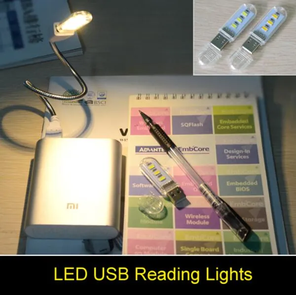 Super luminoso Mini Computer USB Gadget 3 LED 5730 LED Lampada USB Luce bianca / calda luce bianca per notebook portatile Potenza mobile libro di lettura