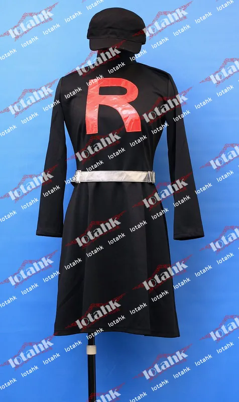 Team Rocket Female Black dress Cosplay Costume Custom Made Lotahk